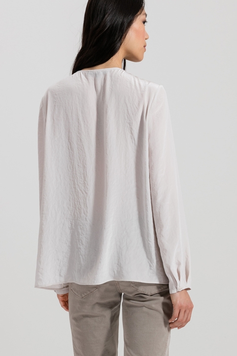 BLOUSE WITH FRILL DETAIL PANNA COTTA 2