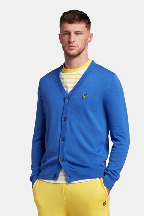 COTTON CARDIGAN ELECTRIC COBALT 1