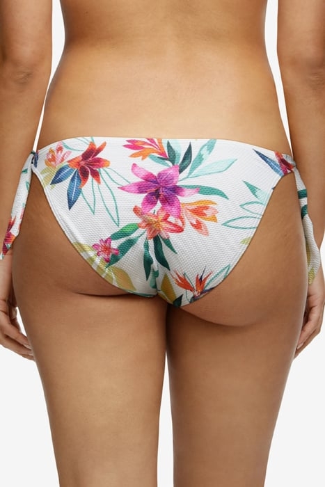 SW BO. BRIEF STRIKBROEKJE WHITE PARADIS BRIGHT FLOWER 2