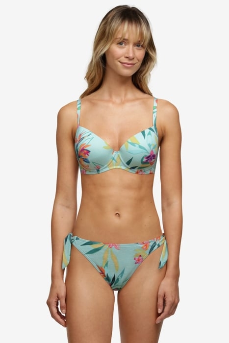 SW BRA TSHIRT BRI TROPICAL LILY FLOWERS PRINT 4