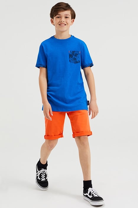 BOYS SLIM FIT CHINOSHORT BRIGHT ORANGE 3