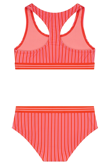 GIRLS CHARLIE BIKINI SET SOMERSET STRIPE BOHO PINK 2
