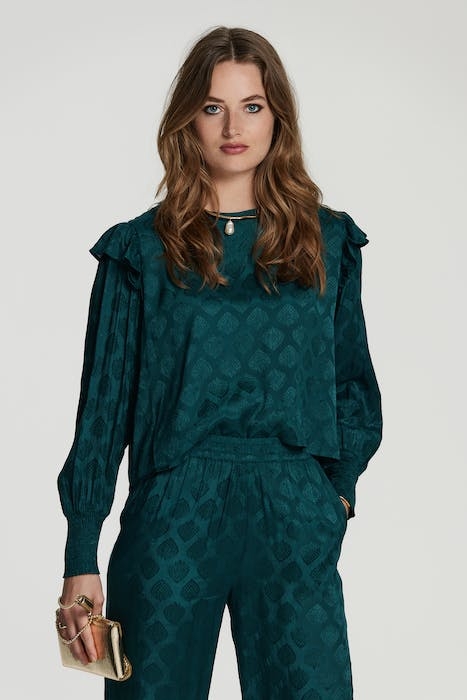 LADIES SAN MARINO BLOUSE BAROQUE JAQUARD 1