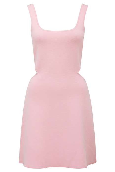 ZOEY CUT OUT SIDE MINI KNIT DRESS PINK 6