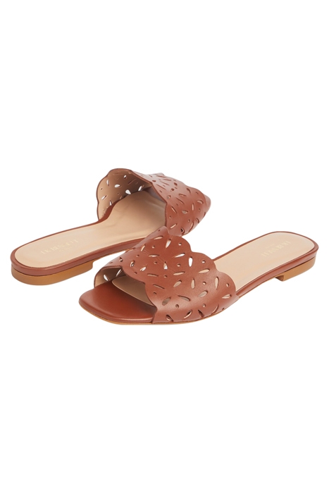 AMAYA SLIPPERS COGNAC 3
