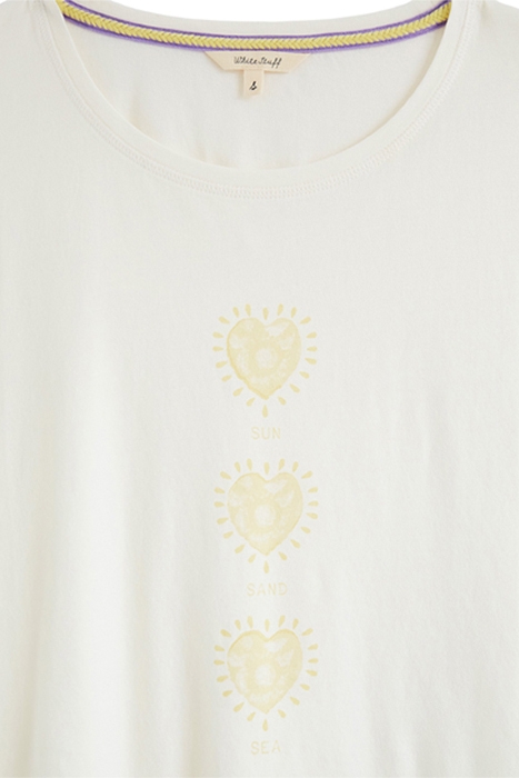 SANDY GRAPHIC TEE WHITE MLT 5