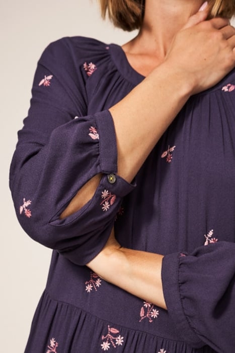 CLARA EMBROIDERED DRE PURPLE 4