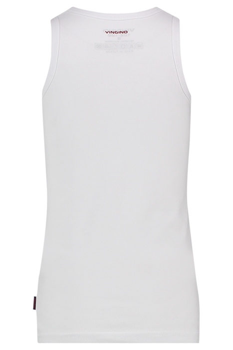 SINGLET BOYS REAL WHITE 2