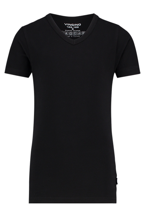 SHORT SLEEVE V NECK TS BOYS BLACK 1
