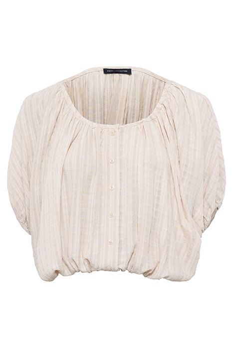 ARTEMAS BRODERIE SCOOP NECK TOP SAND DOLLAR 3