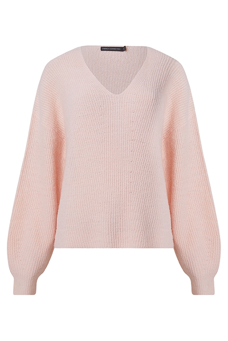MOSSY V NECK KNIT SOFT PINK 1