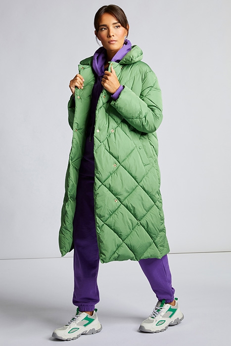 QUILTED NYLON COAT EVERGREEN 2
