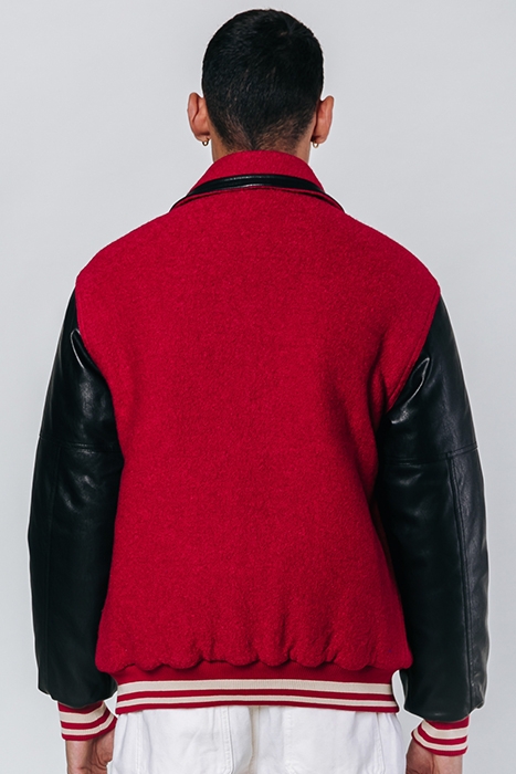 BOAZ BASEBALL JACKET RED 2