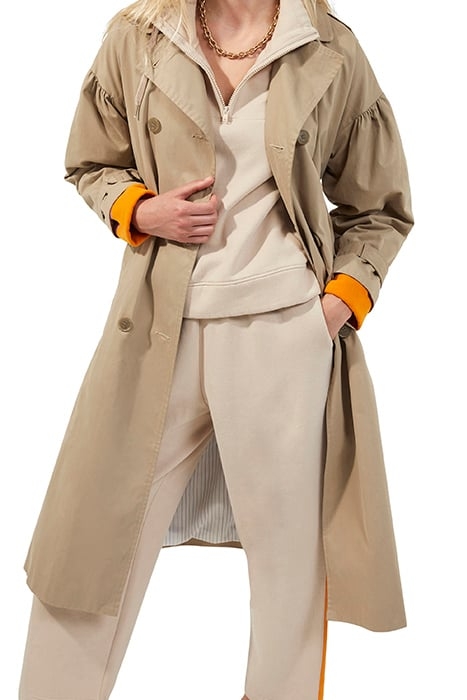 ANAI COTTON TRENCH COAT ALUMINIUM 1