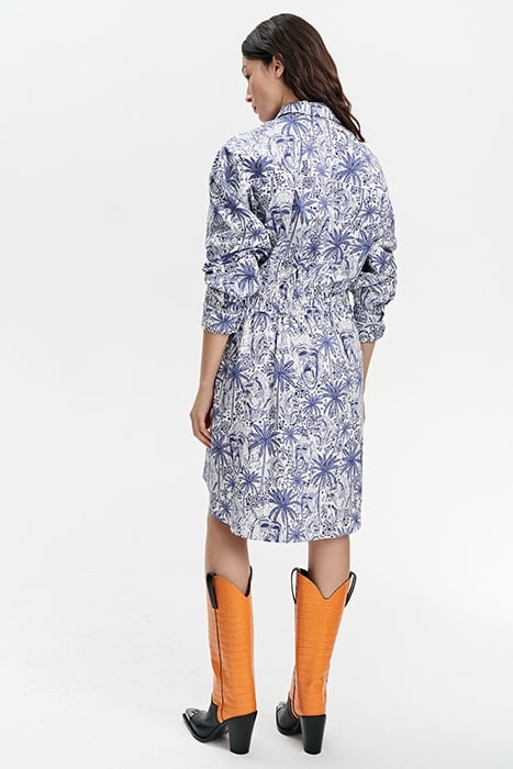 OVERSIZED SHIRT DRESS MONKEY PRINT 2