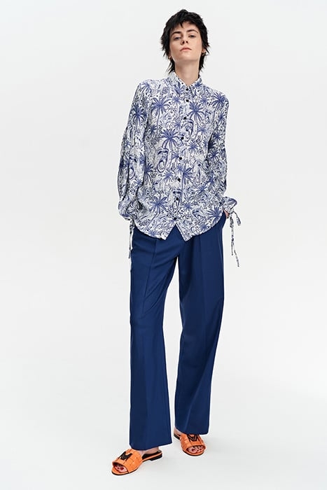 VOLUMINOUS-SLEEVE BLOUSE MONKEY PRINT 1