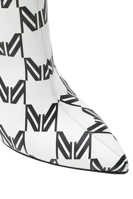 PRINTED ANKLE BOOTS BLACK/WHITE LOGO PRINT 5