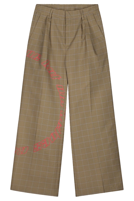 SAND CHECKED KEANU PANTS 2