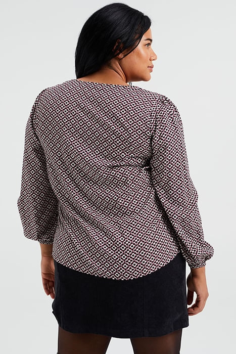 LADIES TRANSSHIPMENT BLOUSE WITH DESSIN - CURVE MULTI-COLOUR 3