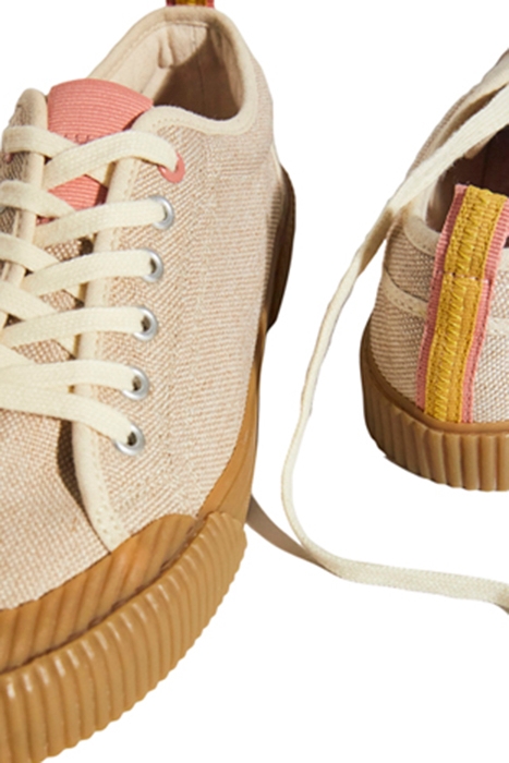 LILA LINEN TRAINERS NAT 4