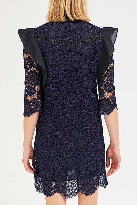 NAVY BLUE LACE DRESS BLACK 2