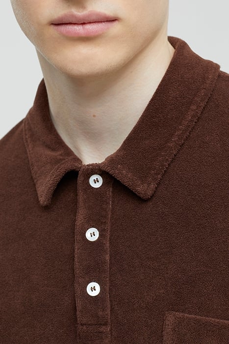 MEN SHORT SLEEVE POLO T-SHIRTS BRAZIL NUT 5