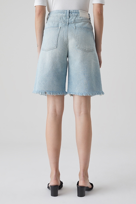 STRAIGHT LEG SHORTS MID BLUE 2