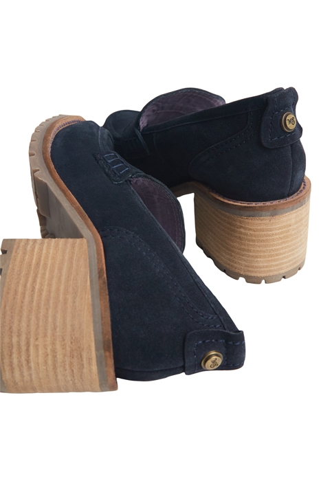 GIGI HEELED LOAFER DARK NAVY 4
