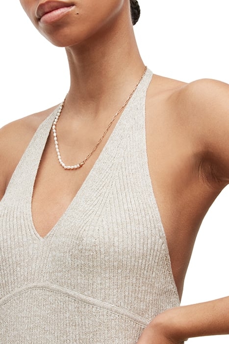 LEXI HALTER DRESS OYSTER SILVER 4