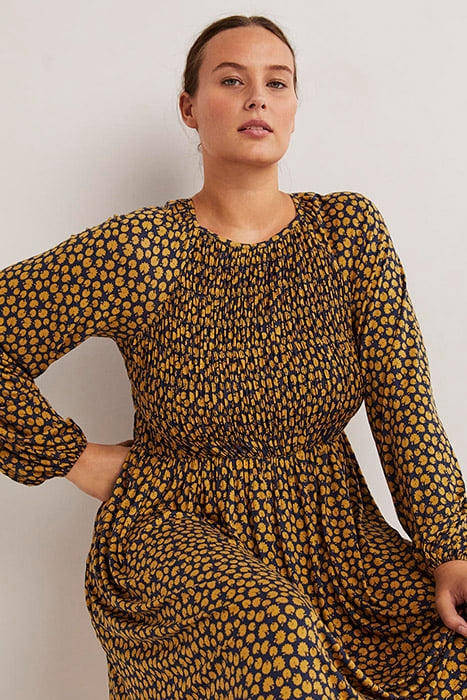 SMOCKED BODICE JERSEY DRESS DCM 4