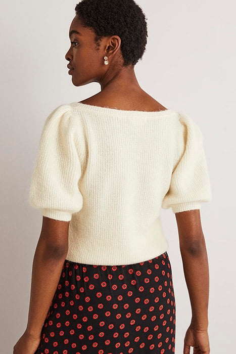 SQUARE NECK FLUFFY JUMPER IVO 2