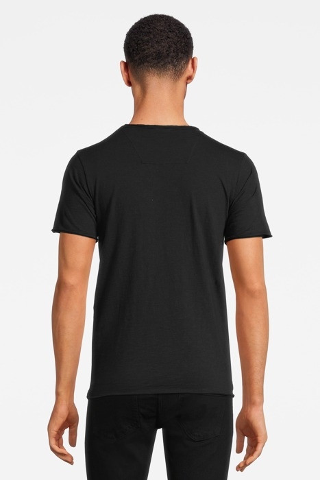 BASIC ROUND NECK TEE SLUB JERSEY BLACK 3