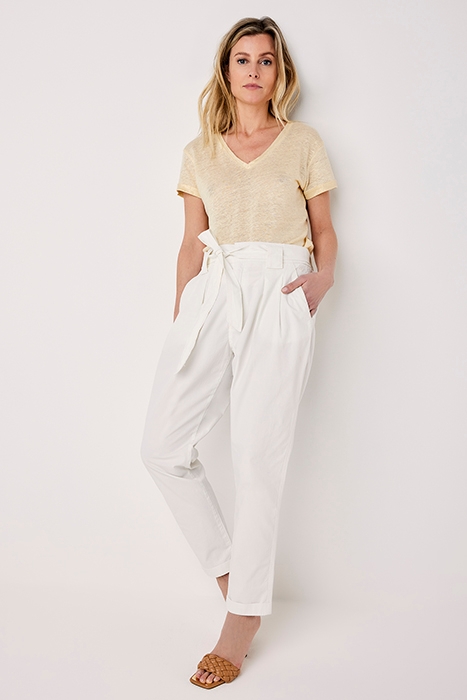 PAPERBAG PANTS CRISPY COTTON WHITES 2
