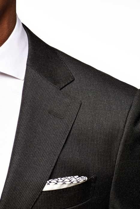 Dark Grey Striped Napoli Suit 4