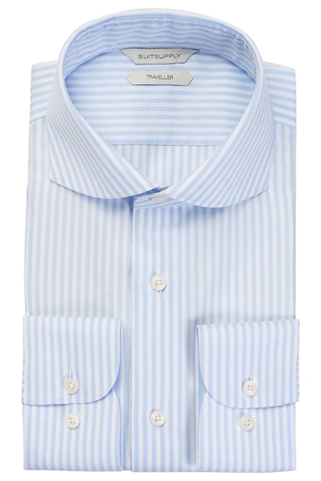 Light Blue Striped Extra Slim Fit Shirt 1