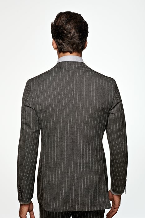 Dark Grey Striped Havana Suit 4