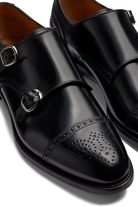 BLACK DOUBLE MONK STRAP 6
