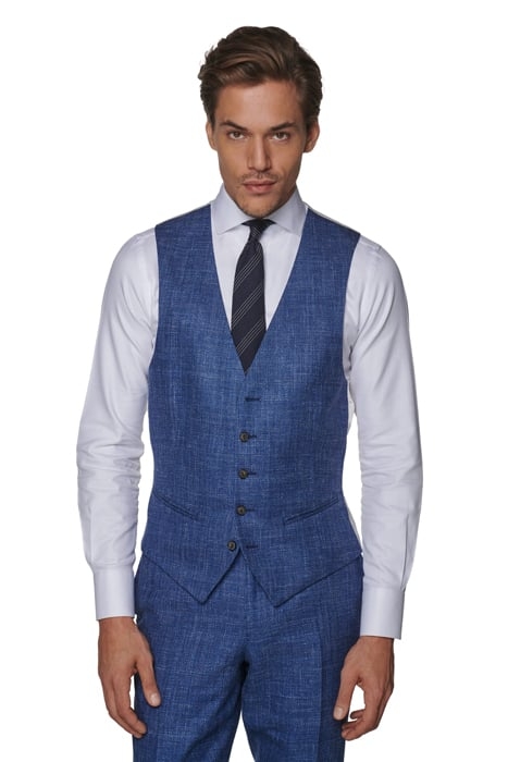 Mid Blue Waistcoat 1