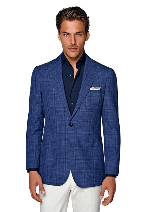Blue Checked Havana Blazer 1