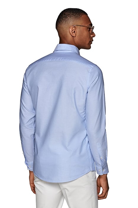 Light Blue Royal Oxford Slim Fit Shirt 3
