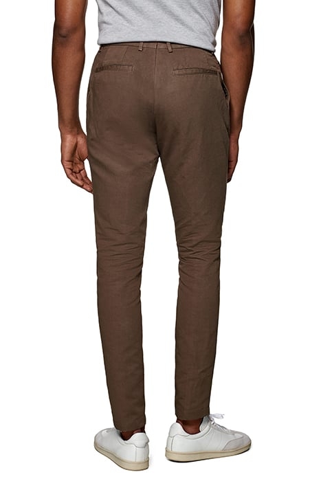 Mid Brown Pleated Campo Chino 3