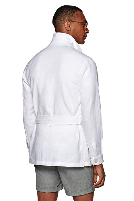 WHITE BELTED SAFARI JACKET 3