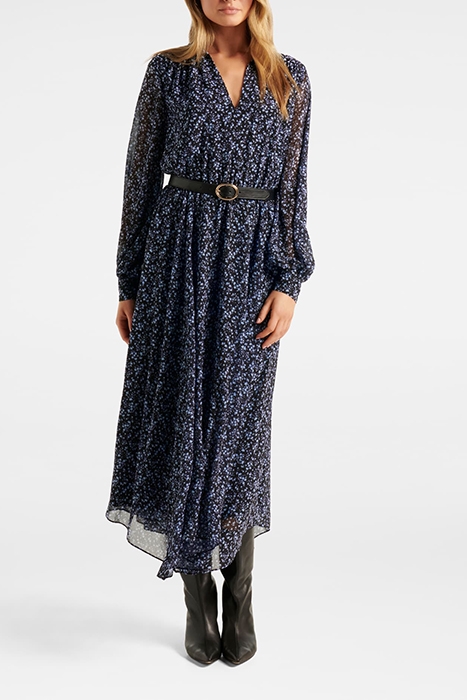 AMBER BELTED MIDI DRESS MERCER DITSY 1