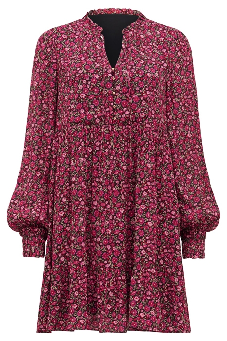 NOLA TIERED SMOCK MINI DRESS ROUGE ADDISON DITSY 6