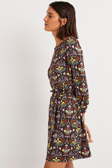 TIE DETAIL JERSEY SHIFT DRESS NSP 3