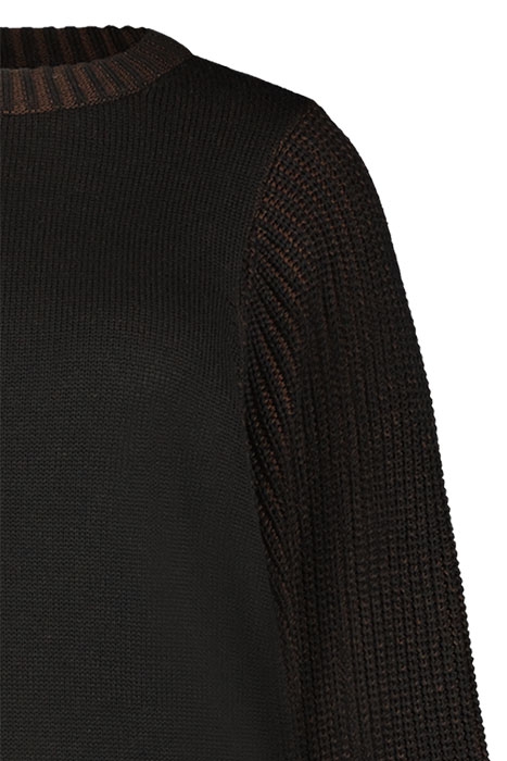 ULLA KNITTED PULL L/S BLACK MELEE 2