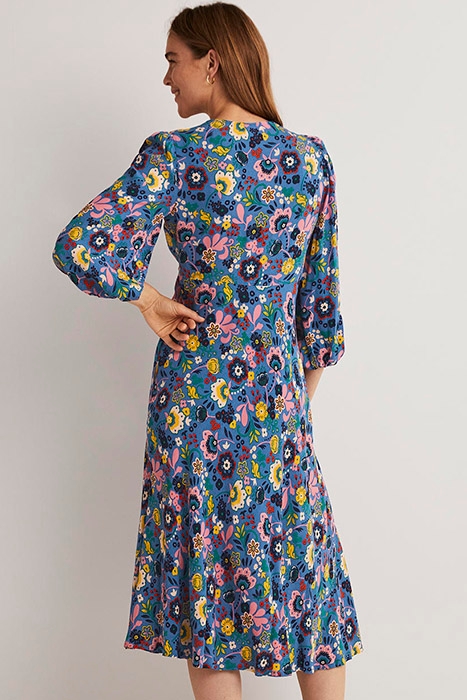 EMPIRE MIDI TEA DRESS BLU 2