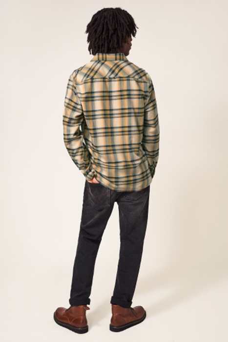 WALLACE CHECKED SHIRT DP YELLOW 3