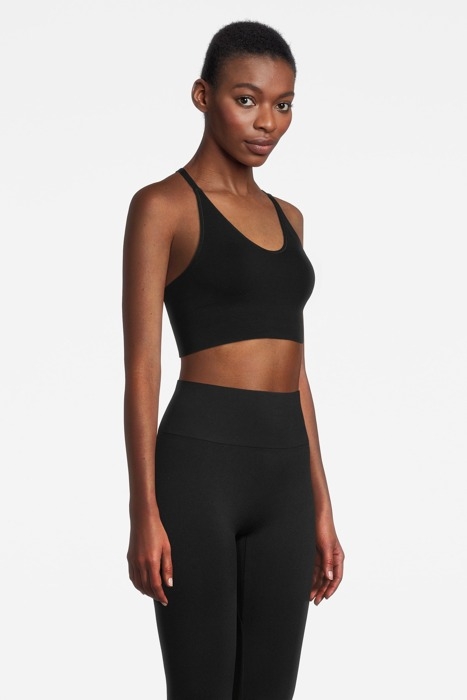 CROSSBACK SEAMLESS MIDI TOP BLACK 3