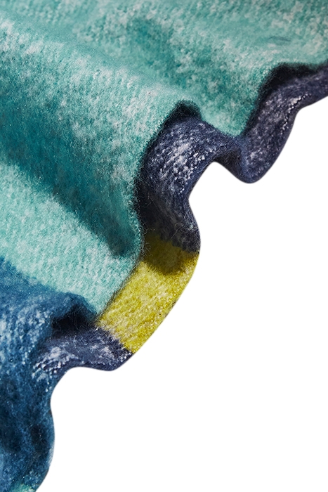 SUKI BRUSHED COLOURBLOCK SCARF BLUE MULTI 4